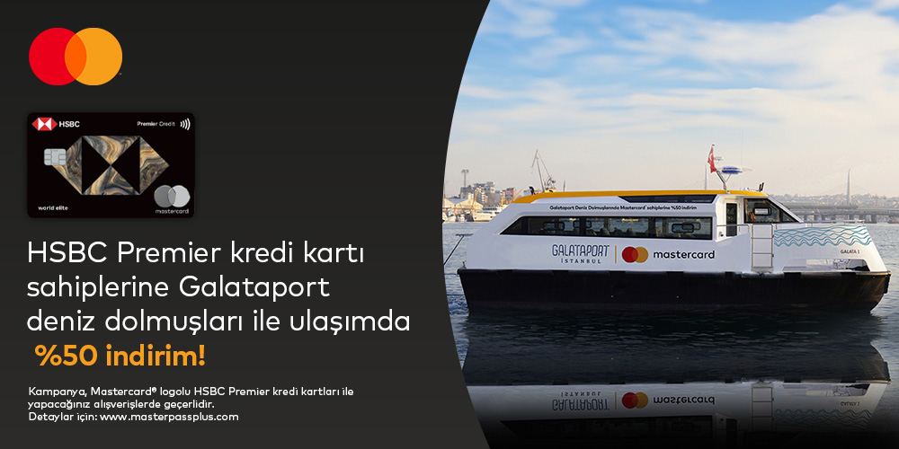 Galataport Deniz Dolmuşları ile ulaşımda %50 indirim!