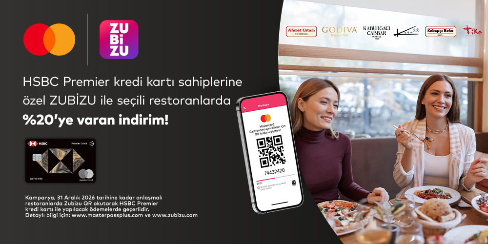 ZUBİZU Anlaşmalı restoranlarda %20'ye varan indirim!