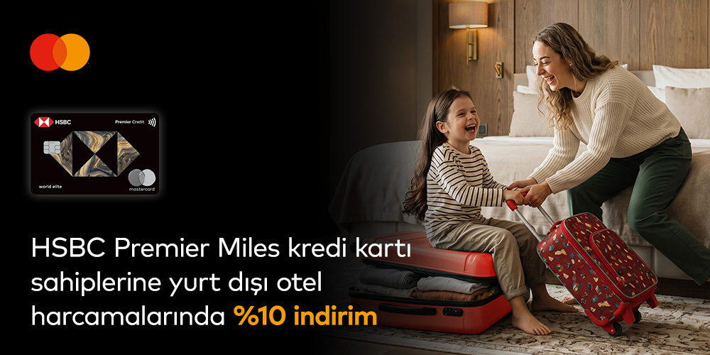 Yurt dışı otel harcamalarında %10 İndirim!